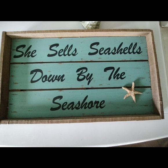 Framed Ocean Beach nautical seashell art. - Picture 7 of 7